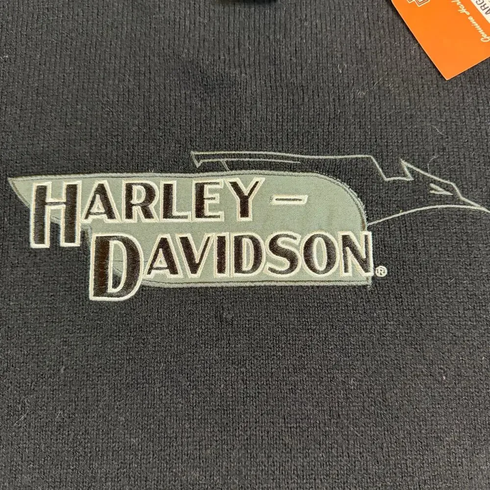 NWT Harley Davidson Men’s 80% Wool Sweater Crewneck Pullover Motorcycle size XL